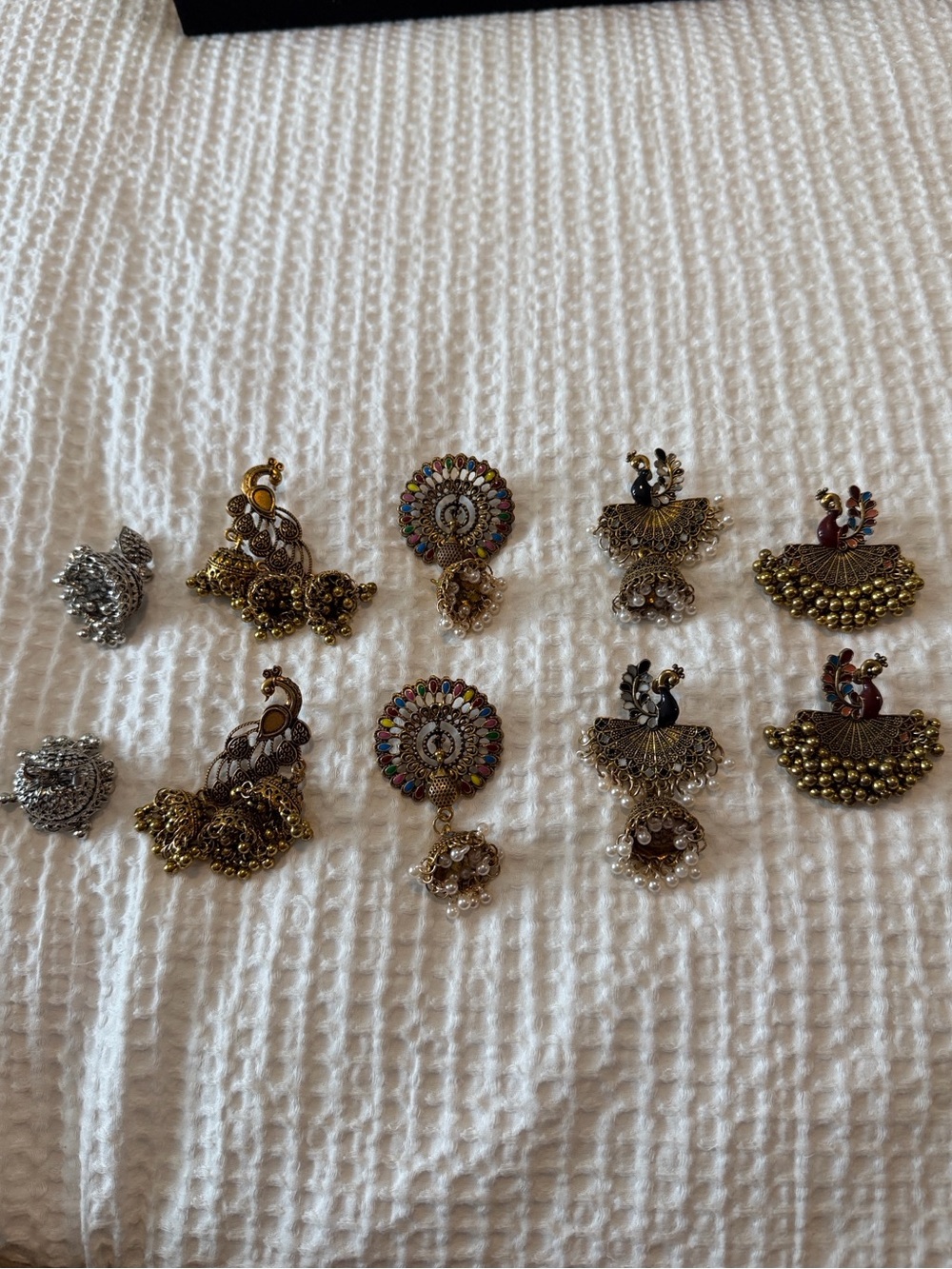 Bundle of 6 Indian earrings